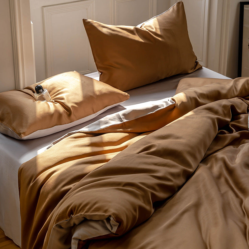 Linge de lit en lyocell – vue rapprochée de la parure