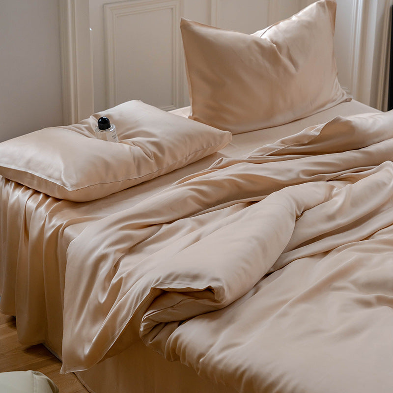 Housse de couette en lyocell 200 × 230 cm – vue du lit