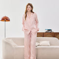 Pyjama femme en lyocell rose – version longue Botanwear